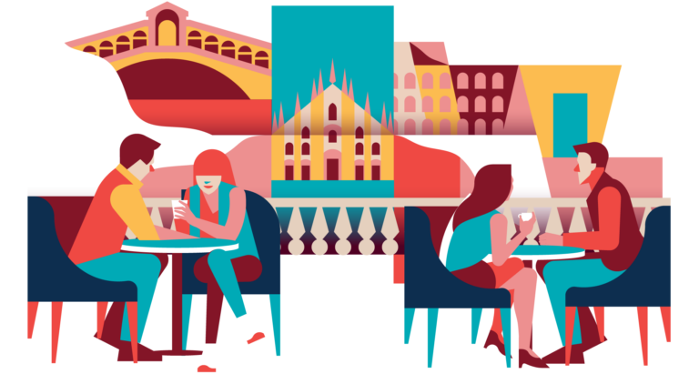 Tales of italy graphic element